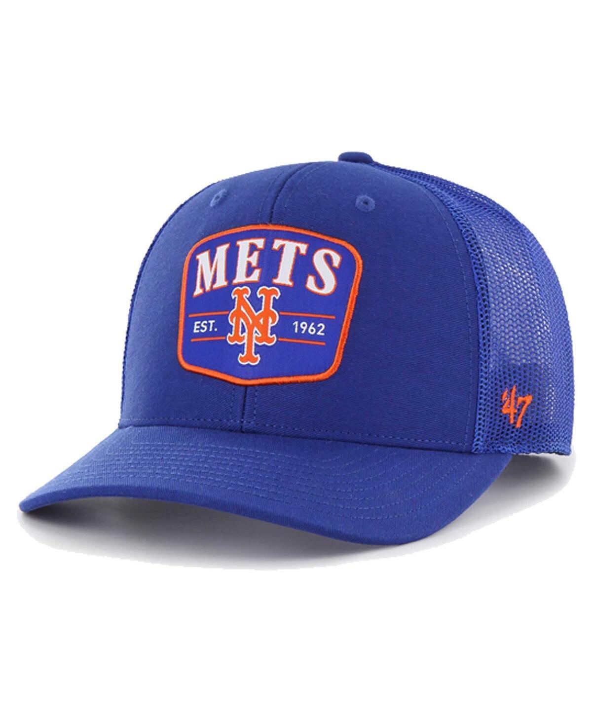 Men's '47 Royal New York Mets Squad Trucker Adjustable Hat, Blue Product Image