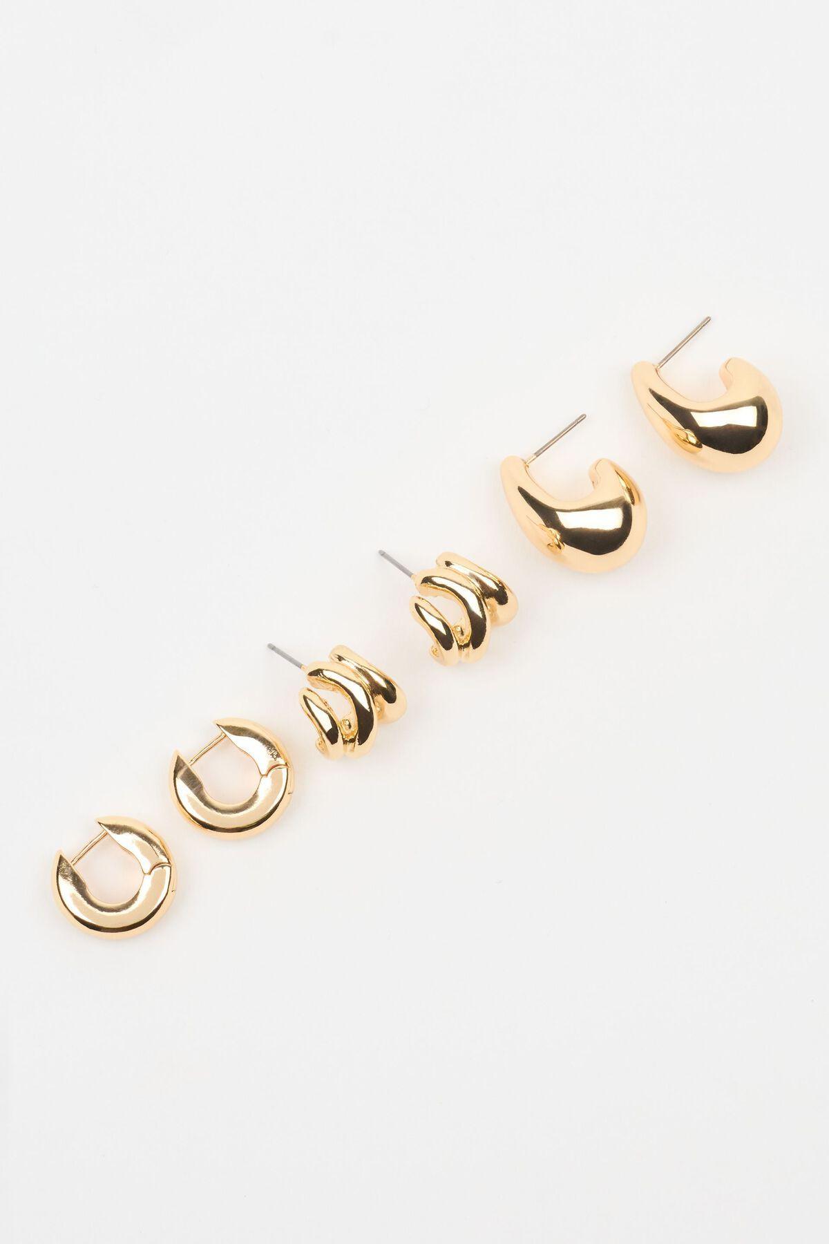 3 Pack Abstract  Earrings Product Image