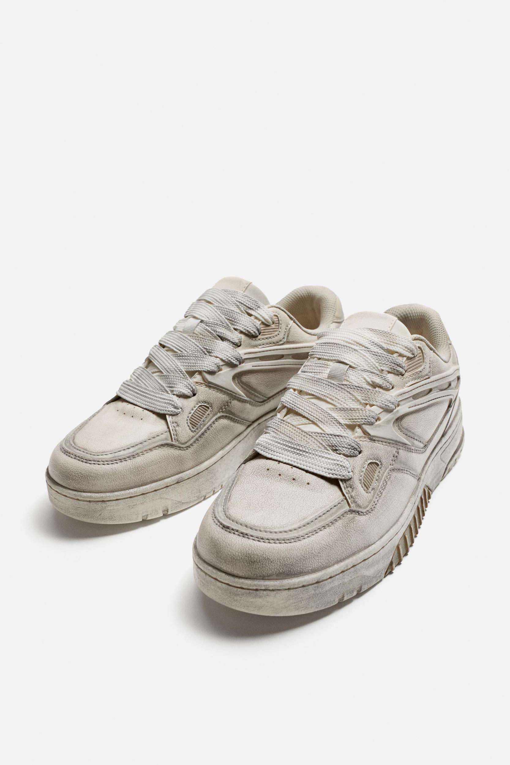 DISTRESSED MULTIPIECE SNEAKERS Product Image
