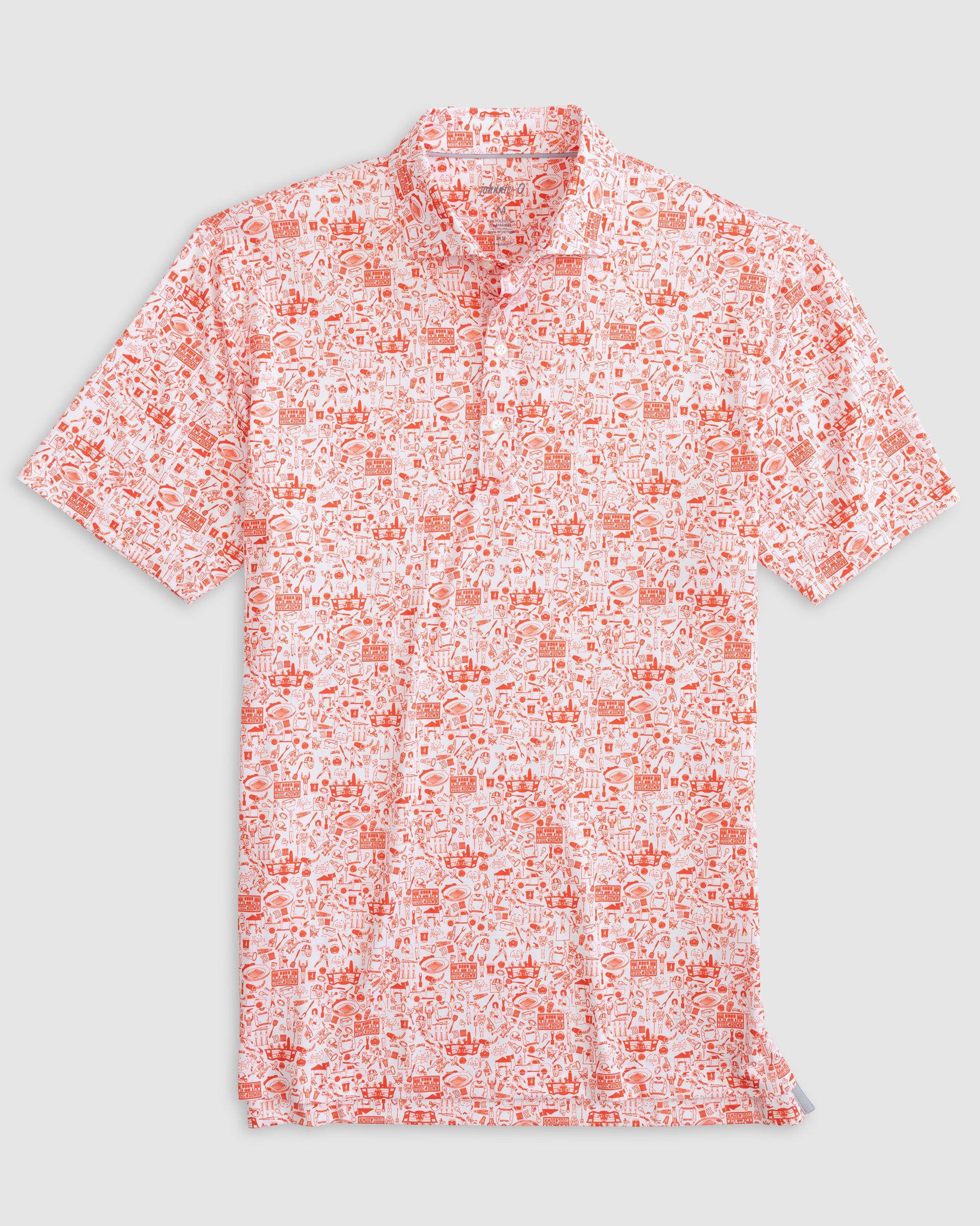 johnnie-O Performance Jersey Jr. Polo - Tailgater 2.0 Print Product Image