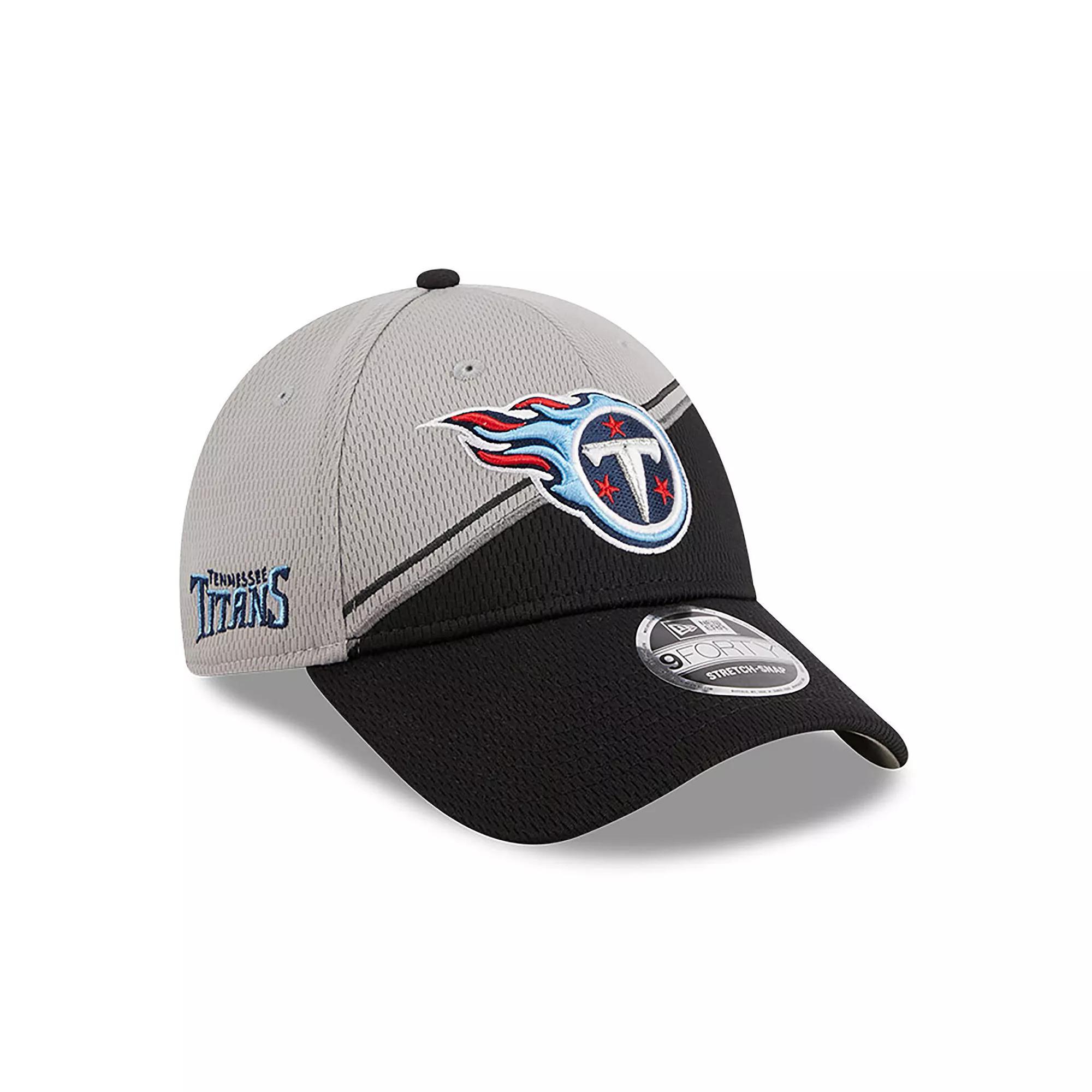 Men's New Era  Gray/Black Tennessee Titans 2023 Sideline 9FORTY Adjustable Hat, Grey Product Image