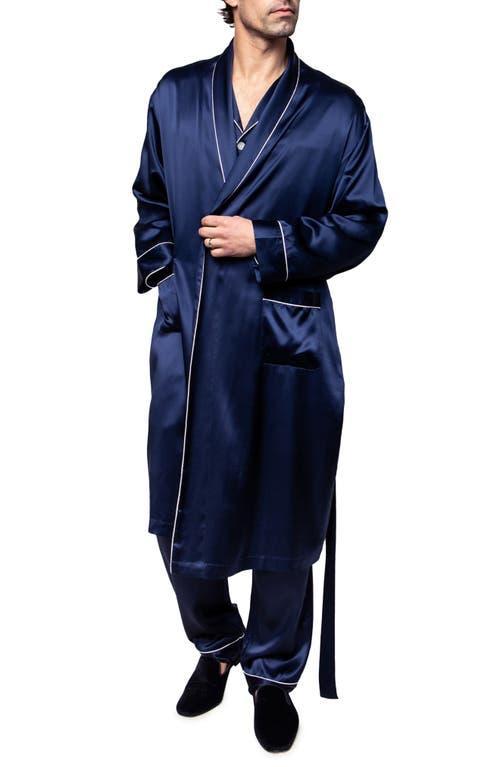Mens Silk Tie-Waist Robe Product Image