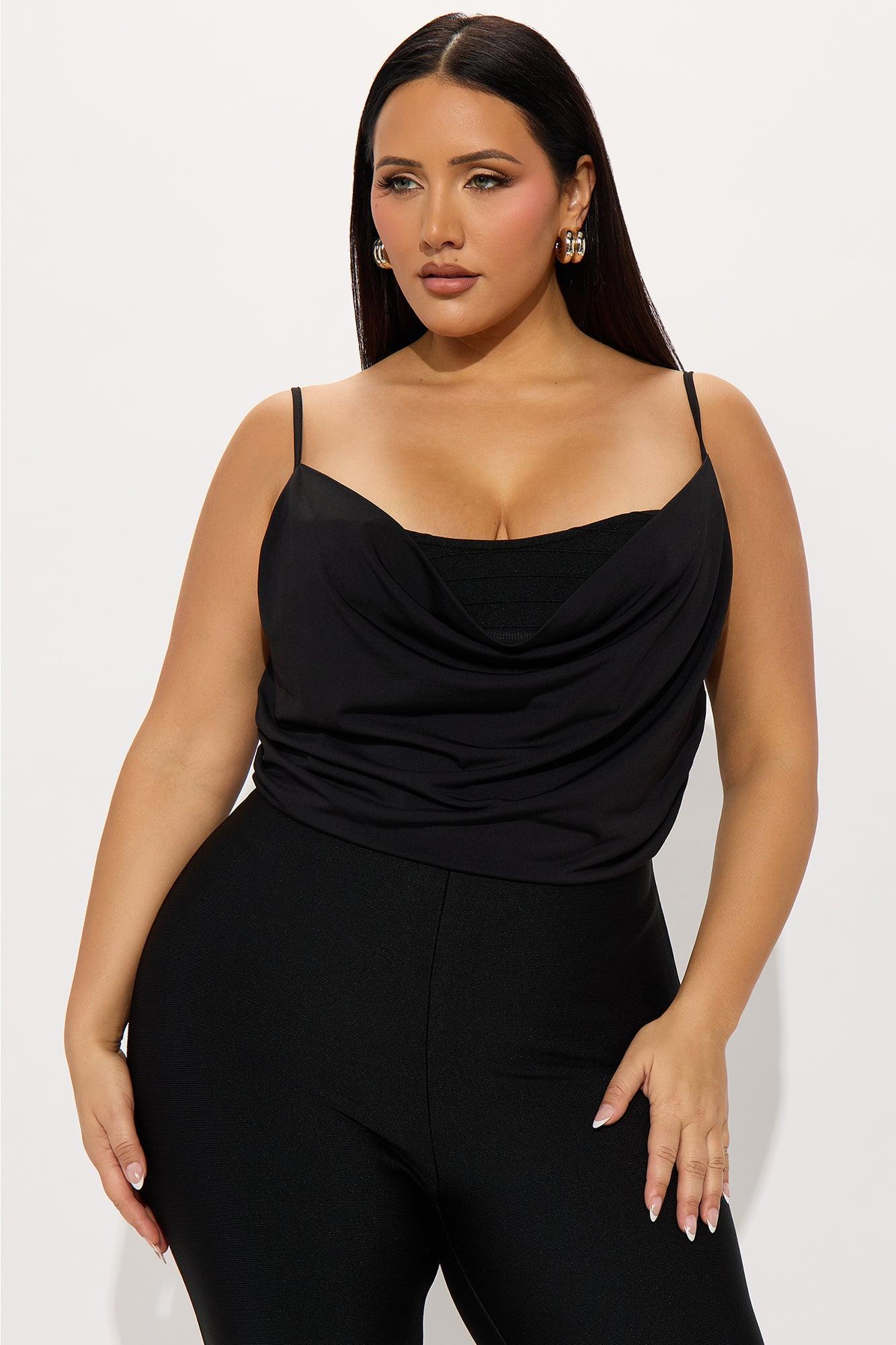Come A Bit Closer Bandage Jumpsuit - Black Product Image