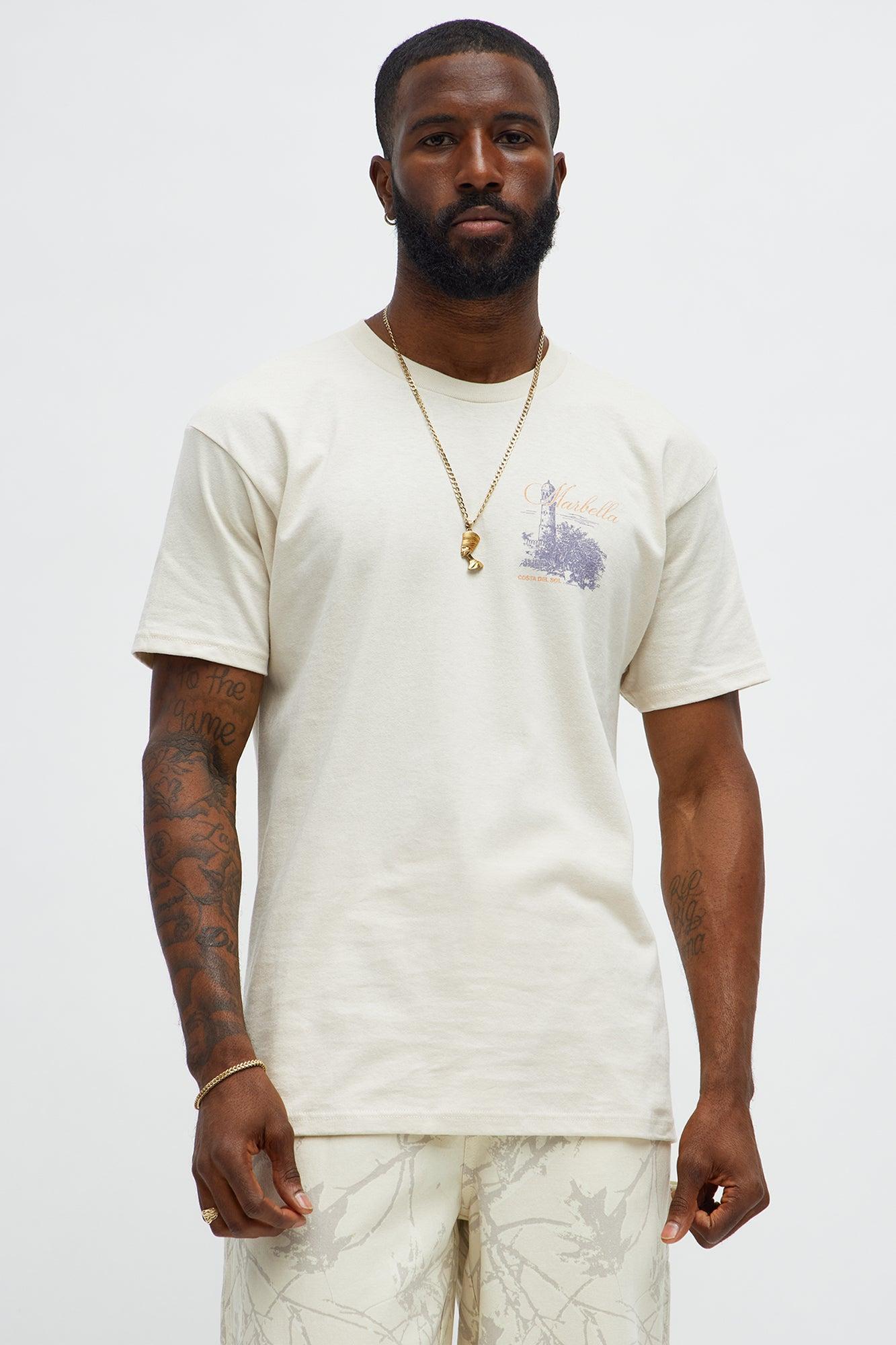 Marbella Spain Short Sleeve Tee - Cream Product Image