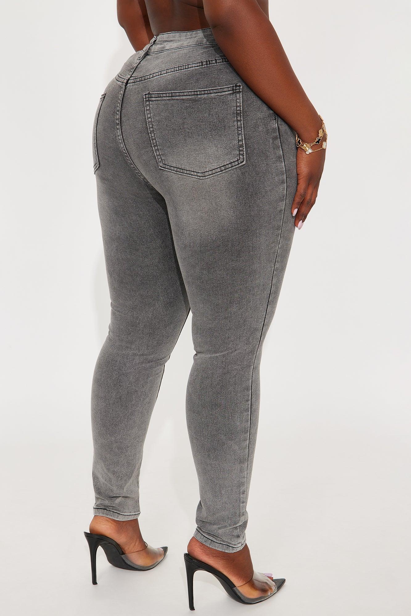 In The Black Skinny Jeans - Grey Product Image