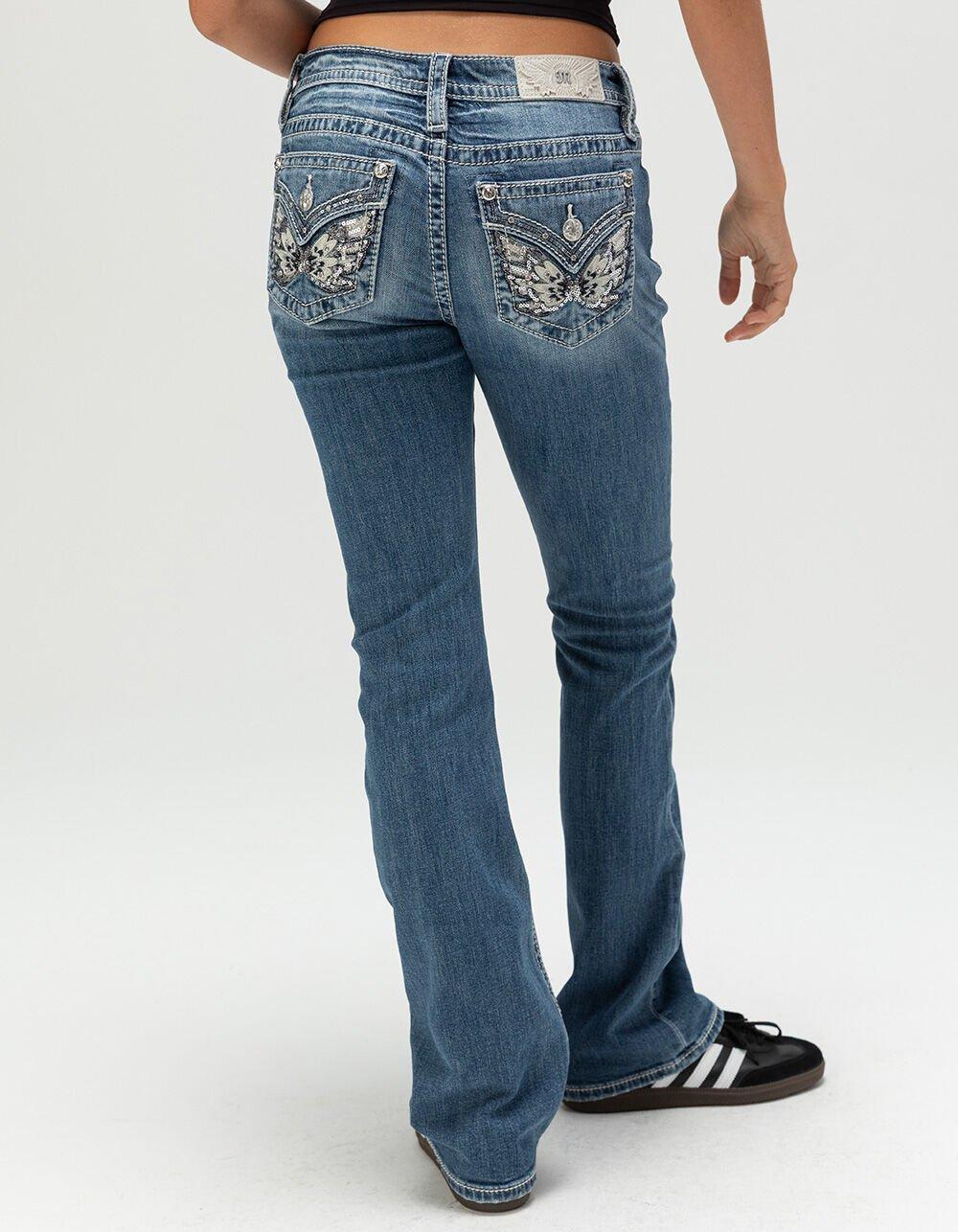 MISS ME Angellica Womens Bootcut Jeans - MEDIUM WASH Product Image