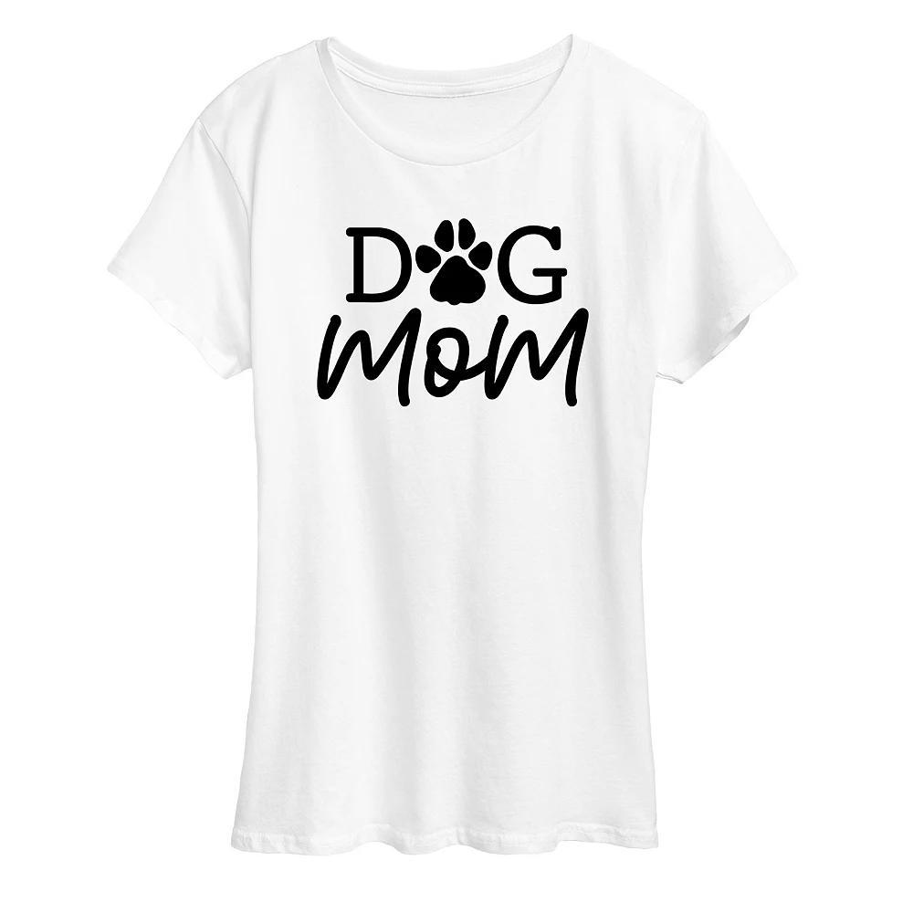 Womens Dog Mom Graphic Tee, Girls Product Image