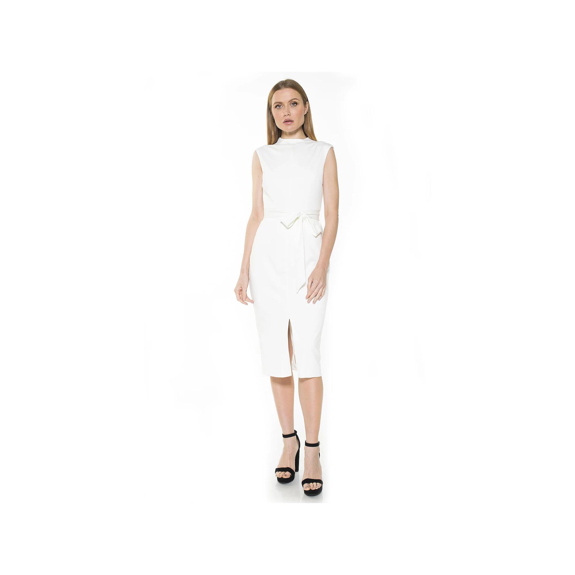 Women's ALEXIA ADMOR Fara Front-Slit Sheath Dress, Size: 6, Bright Blue Product Image