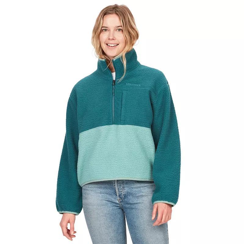 Women's Aros Half Zip Fleece Pullover, Size: Medium, Dark Jungle Product Image