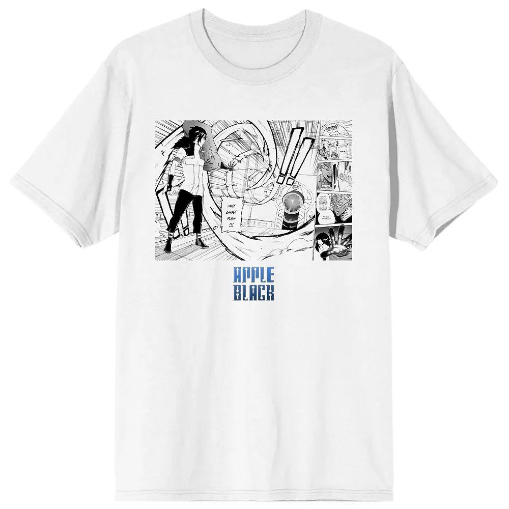 Men's Apple Black Sano on Testing Graphic Tee, Size: Medium, White Product Image