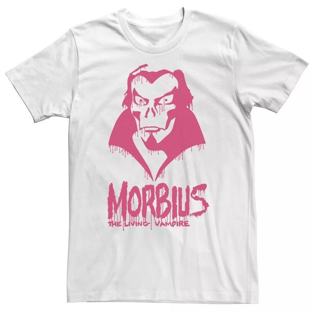 Men's Marvel Morbius The Living Vampire Paint Drip Tee, Size: Large, White Product Image