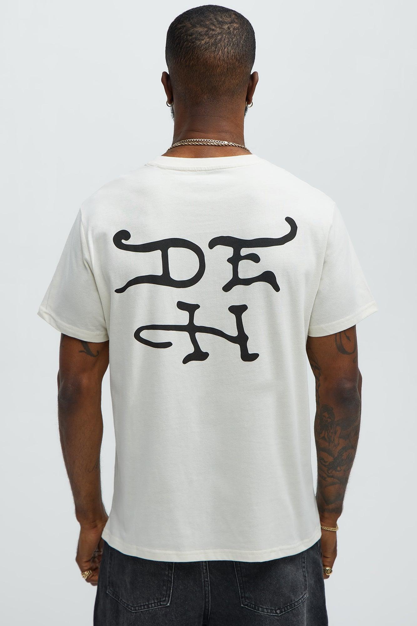 Ed Hardy Serpent Short Sleeve Tee - Ivory Male Product Image