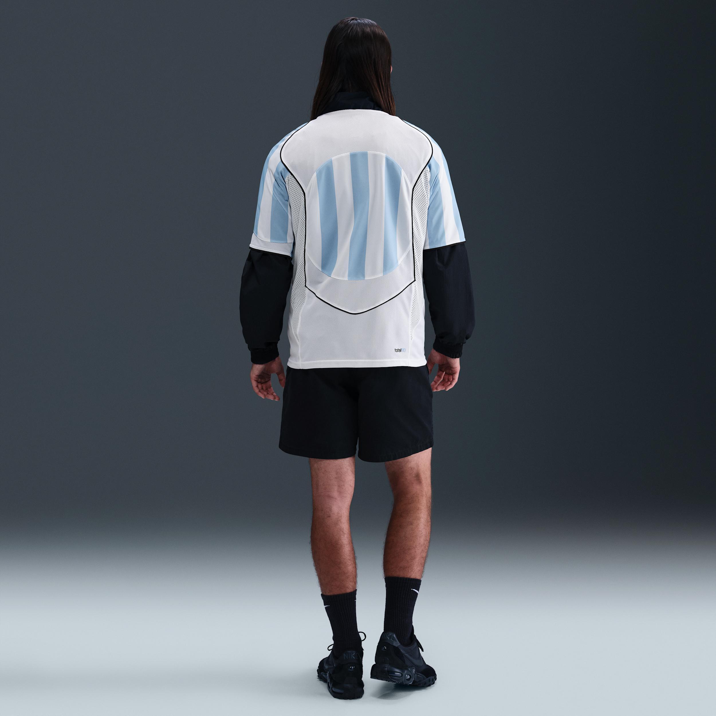 Nike Mens Total 90 Dri-FIT Soccer Jersey in Psychic Blue/White/Black Product Image