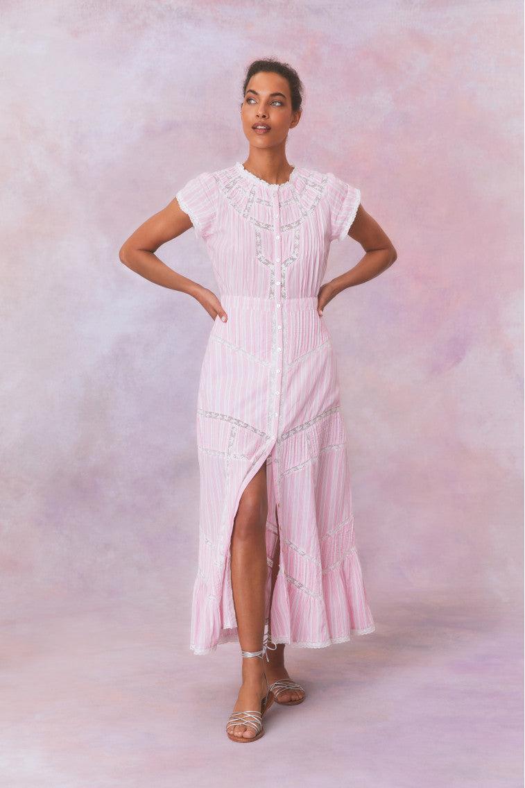 Remi Cotton Stripe Maxi Dress Product Image