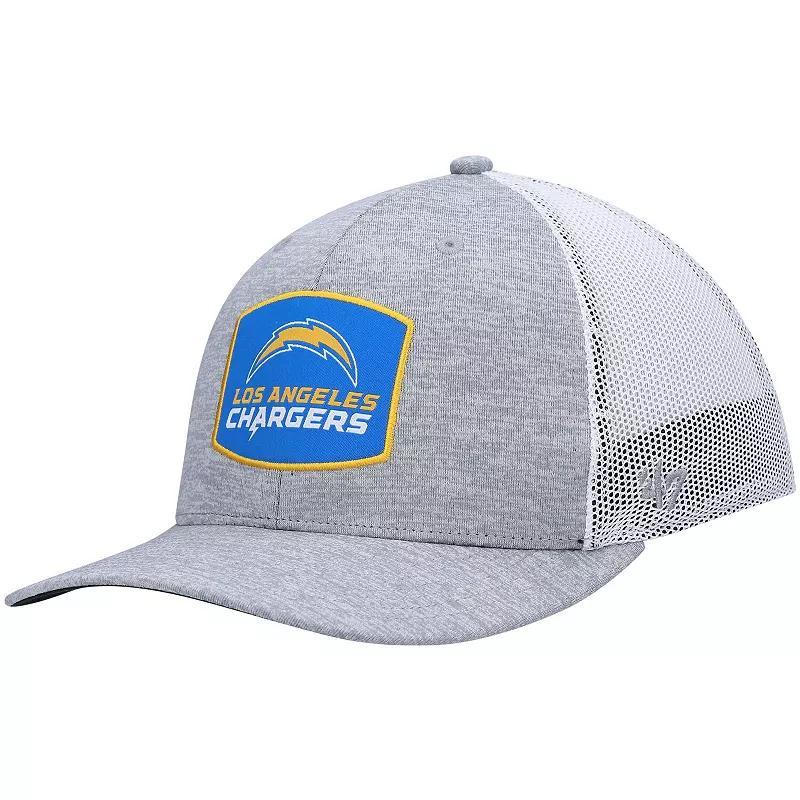 Men's '47 Heathered Gray/White Los Angeles Chargers Motivator Flex Hat, Size: Small/Medium, Grey Product Image