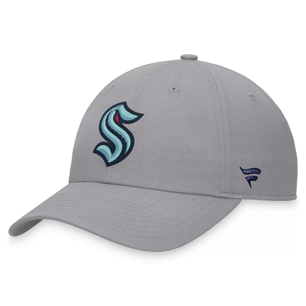 Men's Fanatics Branded Gray Seattle Kraken Extra Time Adjustable Hat, Krk Grey Product Image
