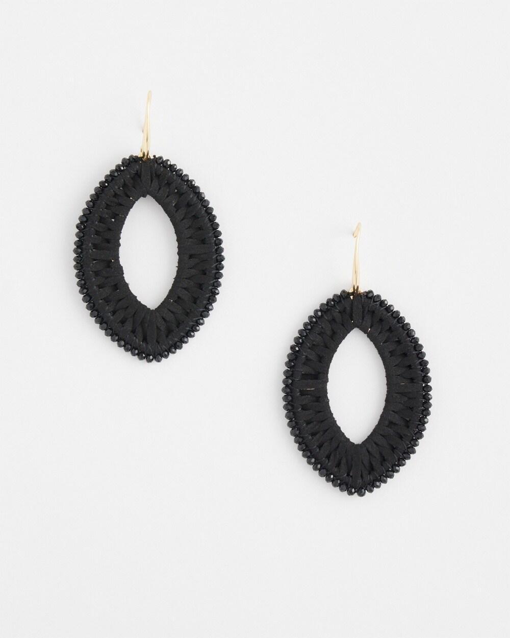 No Droop™ Olive Faux Suede Earrings Product Image