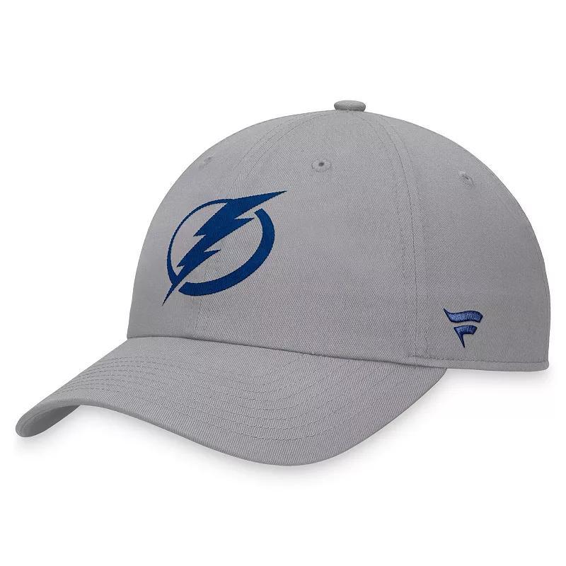 Men's Fanatics Branded Gray Tampa Bay Lightning Extra Time Adjustable Hat, Lgh Grey Product Image