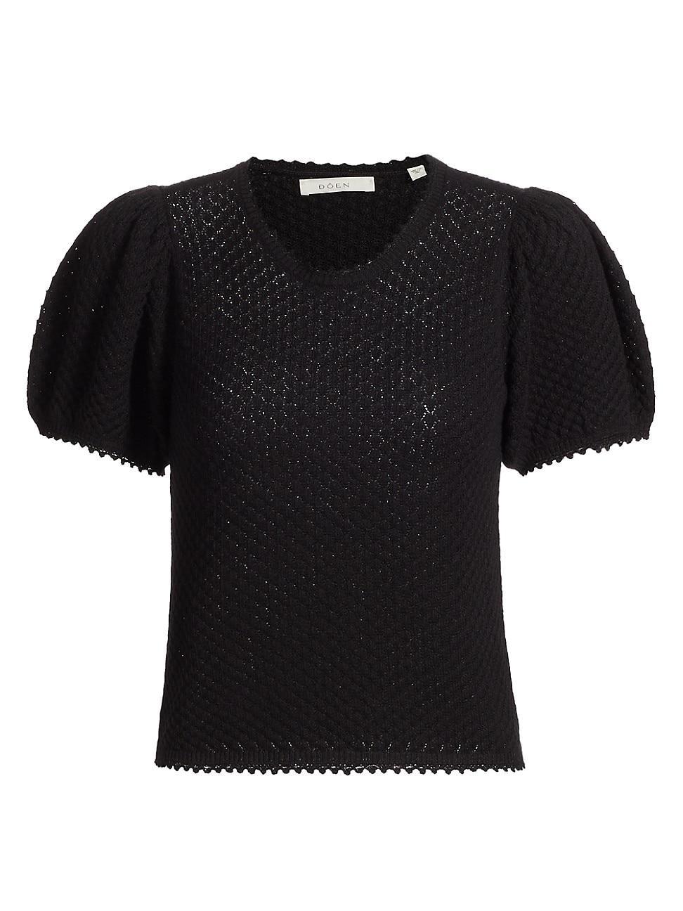 Womens Carena Cotton-Silk Pointelle Top Product Image