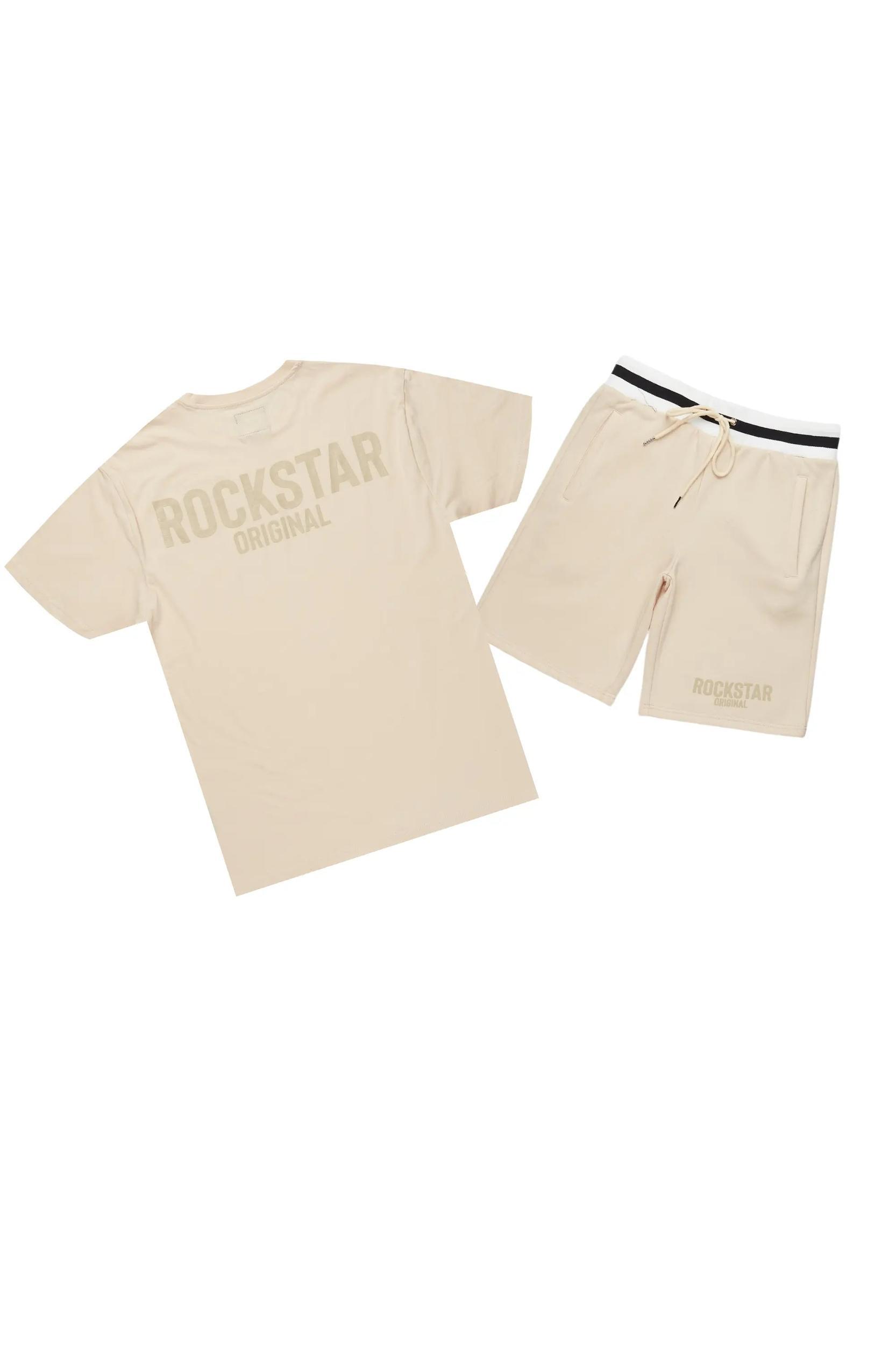 Sana Beige Short Set Male Product Image