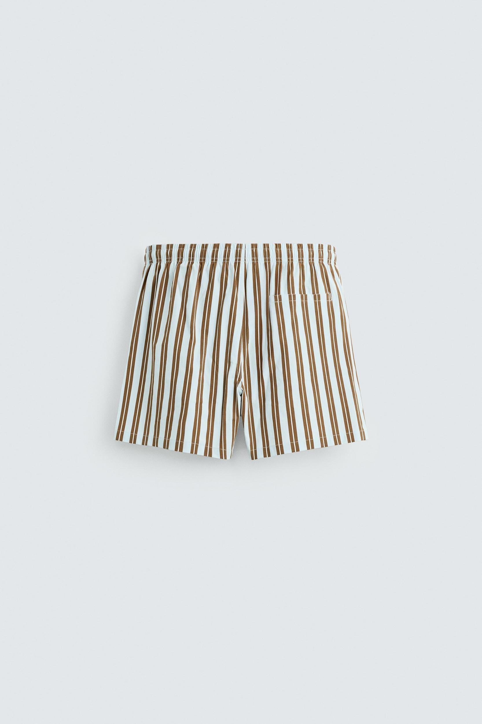 STRIPED MID-LENGTH SWIMSUIT Product Image