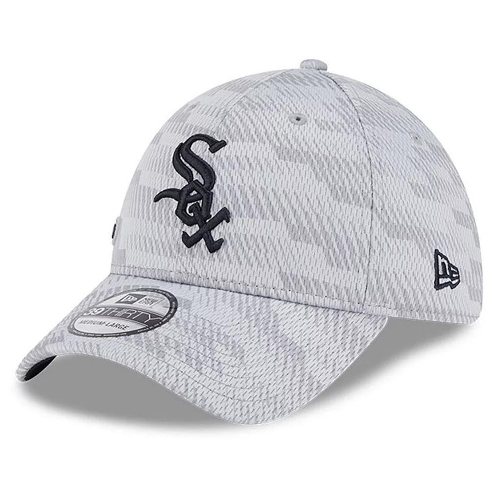 Men's New Era Gray Chicago White Sox 2025 MLB Clubhouse 39THIRTY Flex Hat, Size: Medium/Large, Grey Product Image