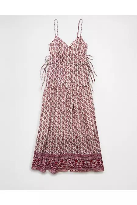 AE V-Neck Side Tie Midi Dress Women's Product Image