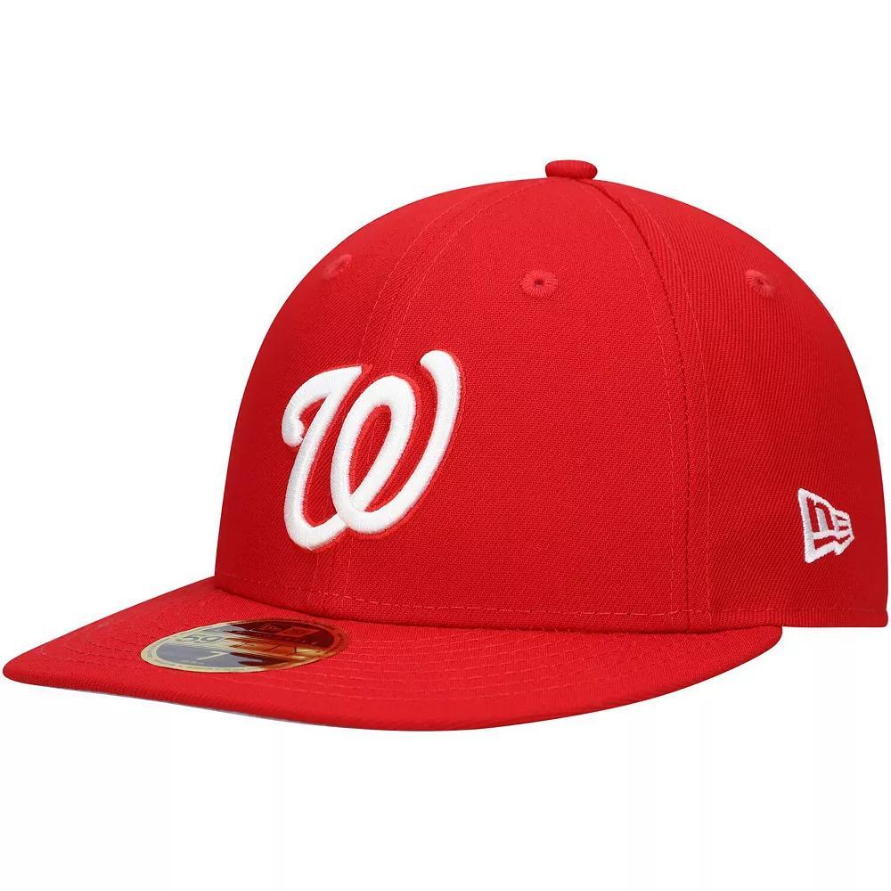 Men's New Era Scarlet Washington Nationals Low Profile 59FIFTY Fitted Hat, Size: 7 1/8, Red Product Image
