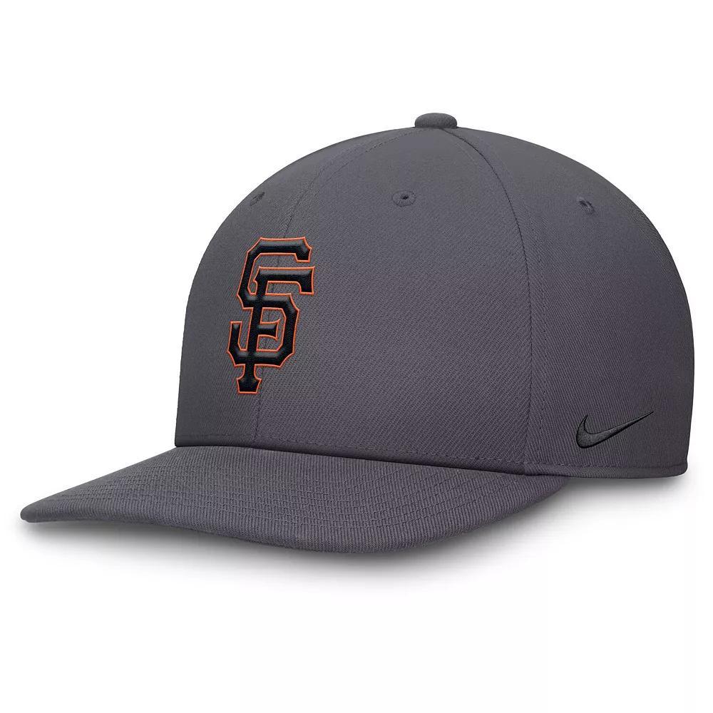 Men's Nike Gray San Francisco Giants Pro Performance Snapback Hat, Size: Medium/Large, Grey Product Image
