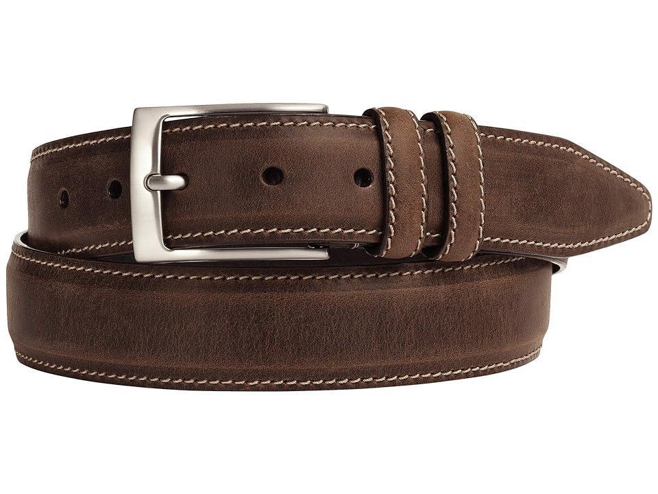 Johnston & Murphy New Distressed Topstitched Men's Belts Product Image