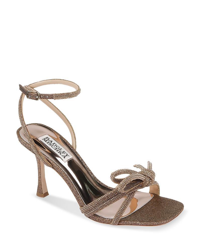 Womens Effie 85MM Crystal-Embellished Satin Stiletto Sandals Product Image