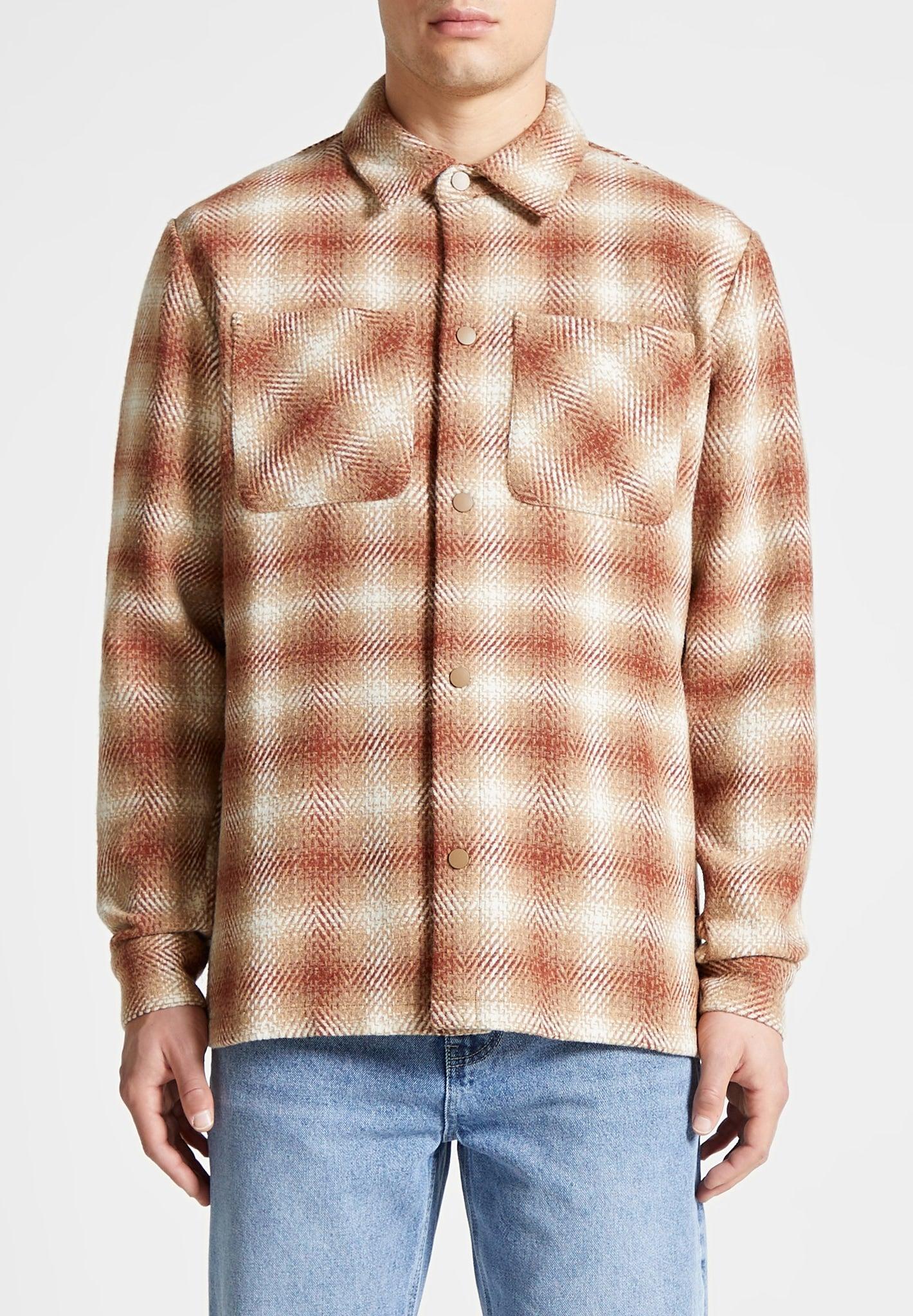 Check Overshirt - Tan / Tan / MAN2871-06 Product Image