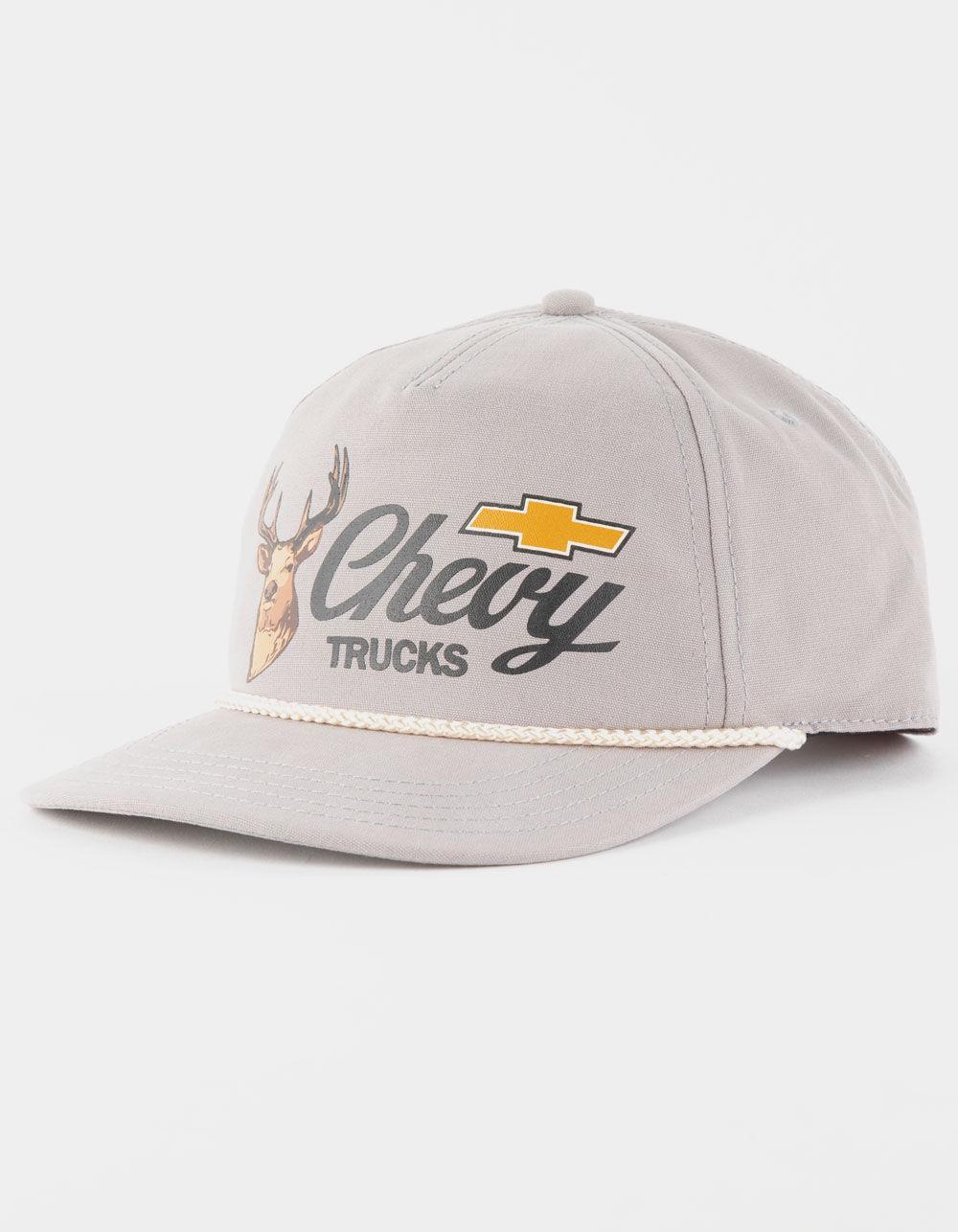 AMERICAN NEEDLE Chevy Trucks Canvas Cappy Mens Snapback Hat - GRAY Product Image