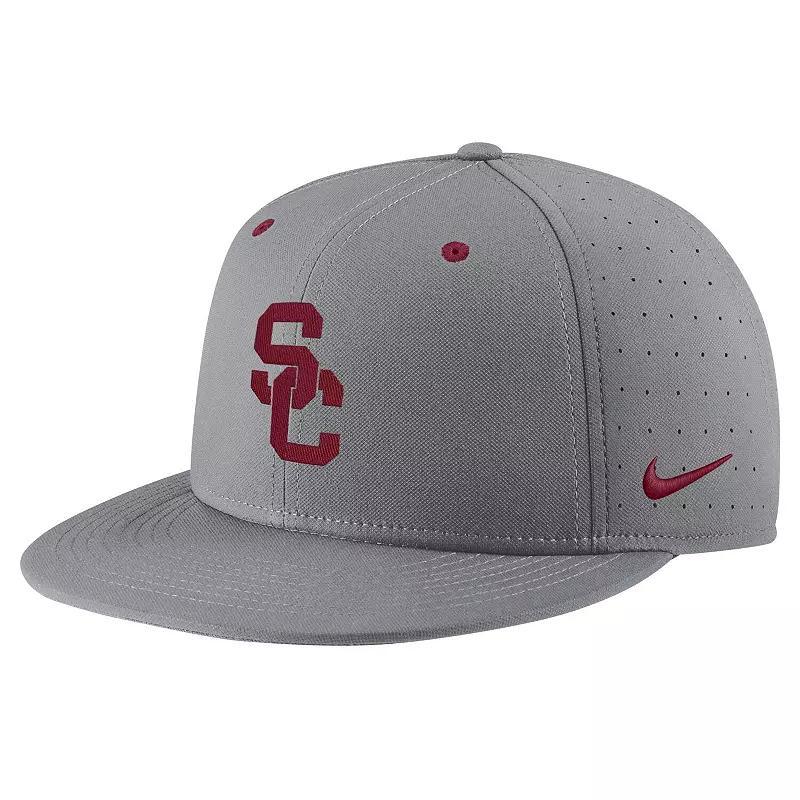 Men's Nike Gray Minnesota Golden Gophers USA Side Patch True AeroBill Performance Fitted Hat, Size: 7 1/8, Grey Product Image