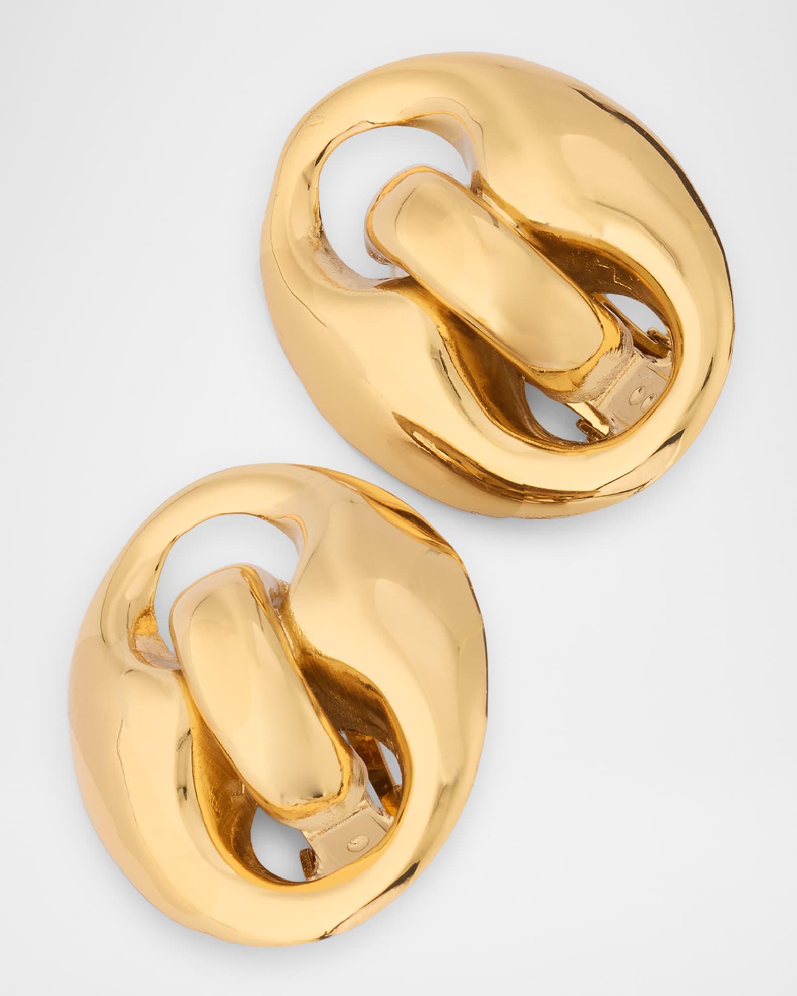 Cophea Gold Stud Earrings  Product Image