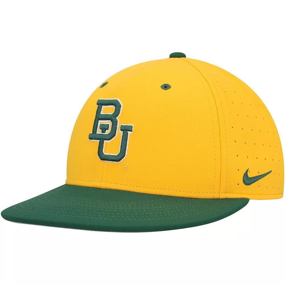 Men's Nike Gold Baylor Bears Aero True Baseball Performance Fitted Hat, Size: 7 1/4, Bay Gold Product Image