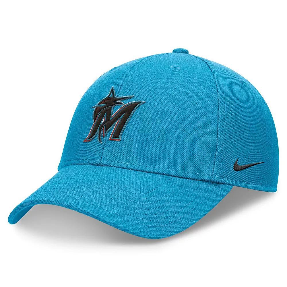 Men's Nike Blue Miami Marlins Club Performance Adjustable Hat, Size: Medium/Large Product Image