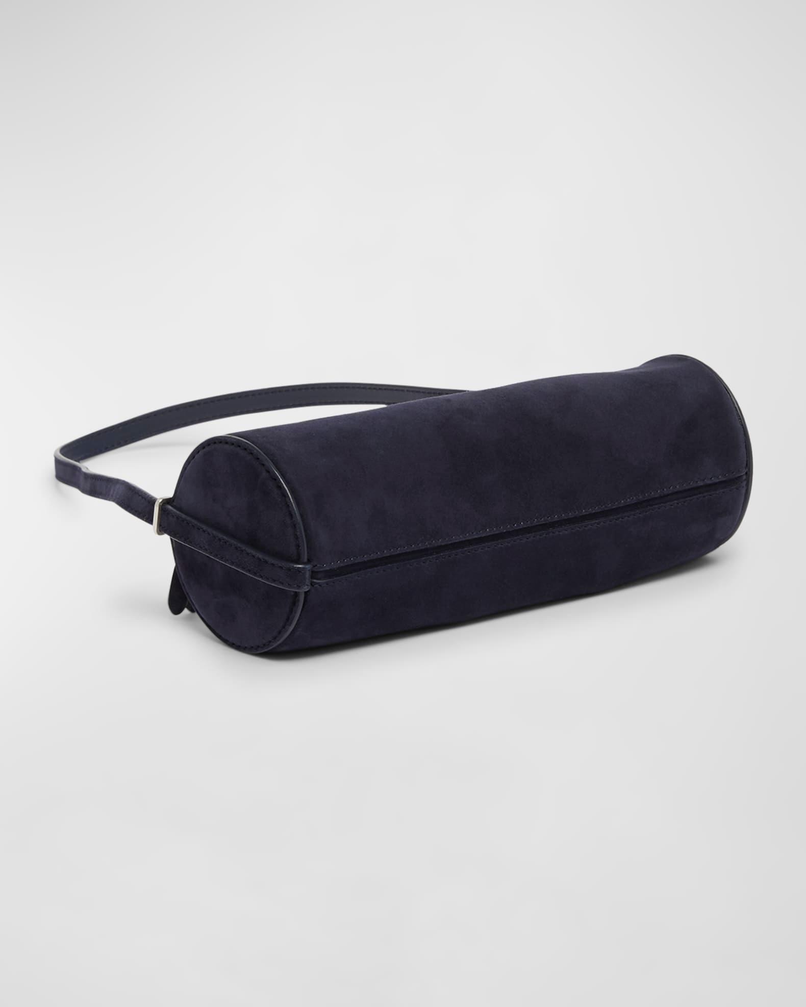 Silo Zip Suede & Leather Shoulder Bag Product Image