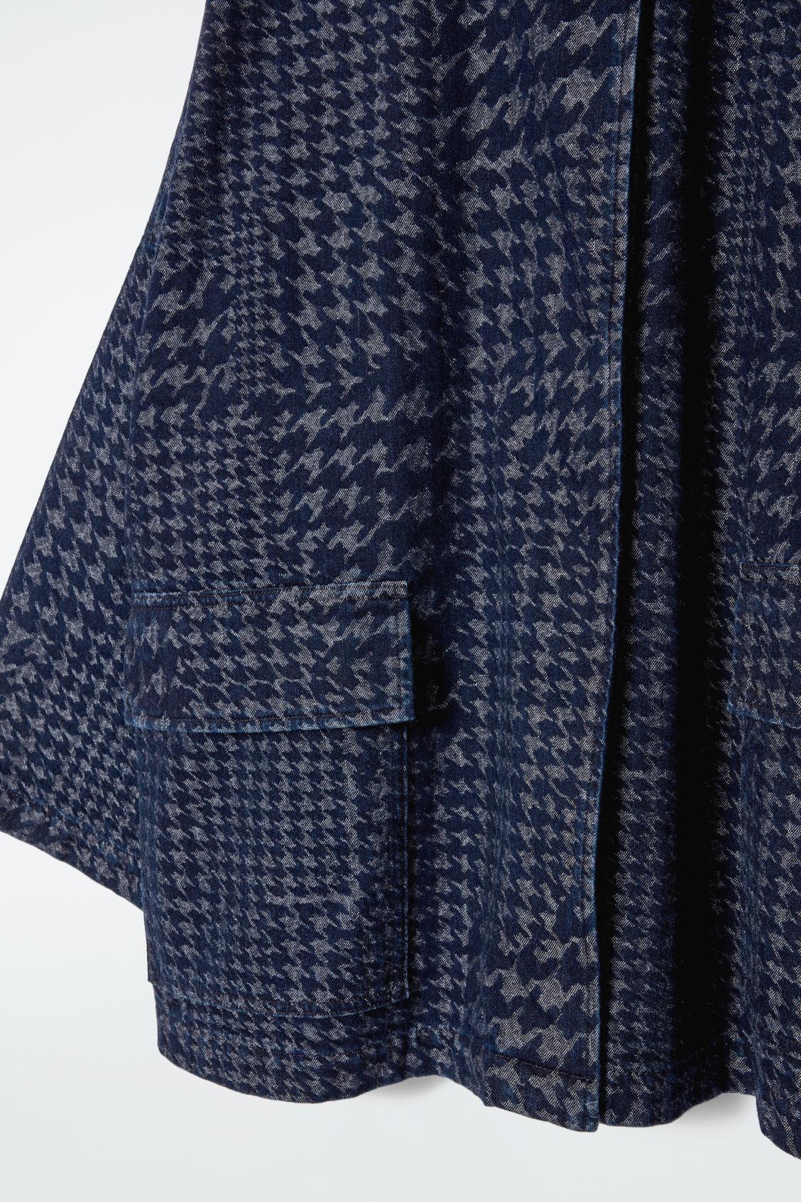 HOUNDSTOOTH-JACQUARD DENIM JACKET Product Image