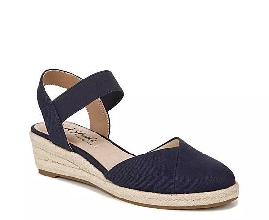 LifeStride Kimmie Women's Espadrille Wedges, Size: 10 Wide, Lux Blue Product Image