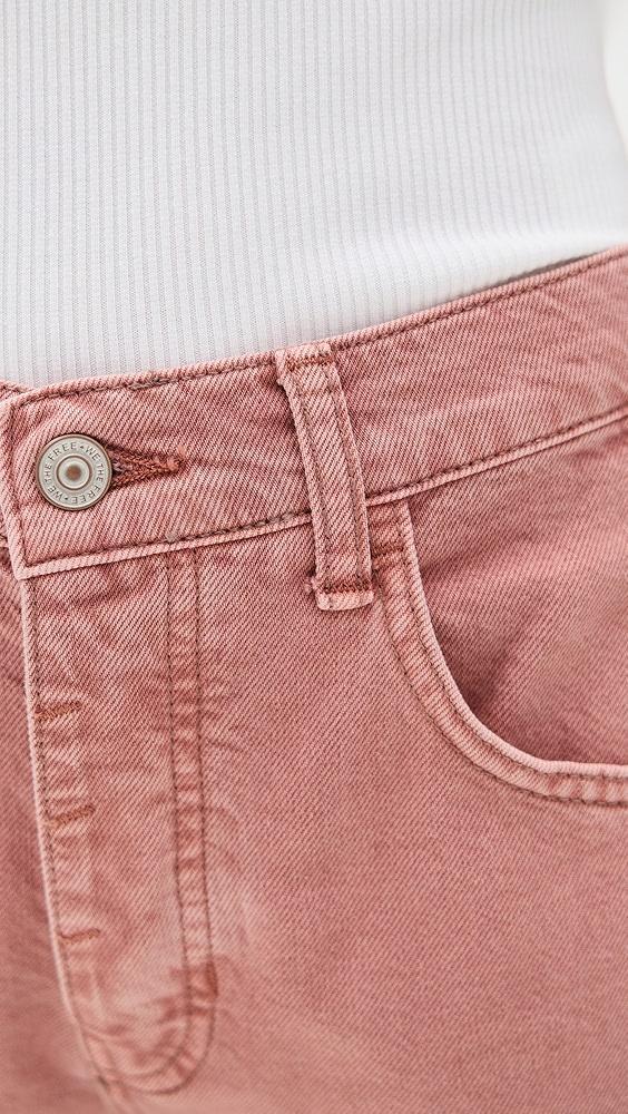 Free People Good Luck Mid Rise Barrel Jeans | Shopbop Product Image