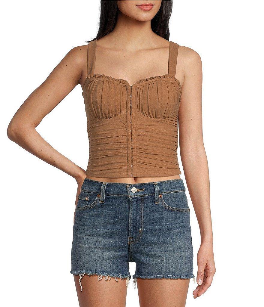 Moa Moa Sleeveless Sweetheart Neck Tank Top Product Image