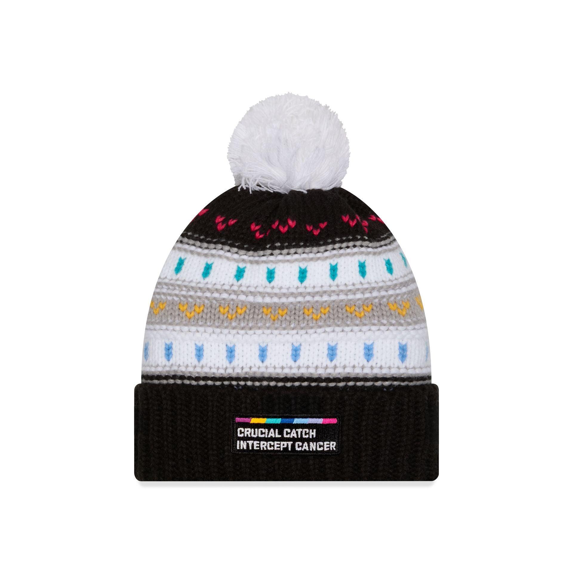Baltimore Ravens 2025 Crucial Catch Women's Pom Knit Hat Female Product Image