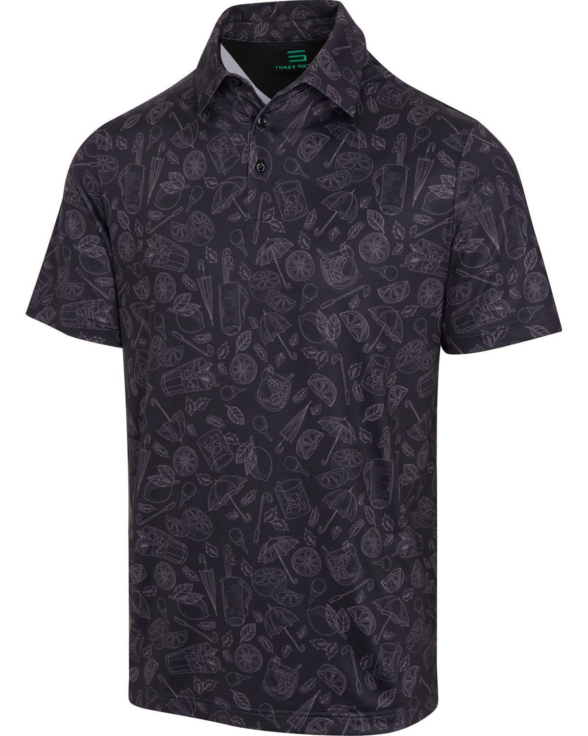 Three Sixty Six Men’s Print Golf Polos Male Product Image