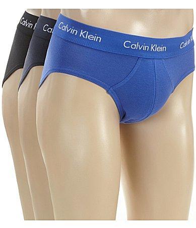 Calvin Klein Men's Cotton Stretch 3-Pack Hip Brief - Multi - S Product Image
