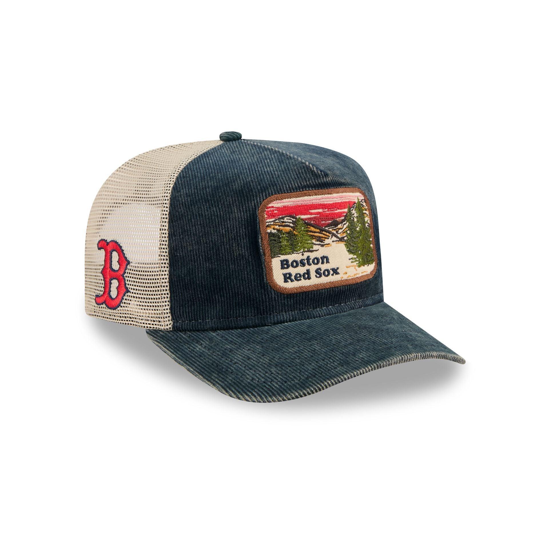 Boston Red Sox Vintage Landscape 9FIFTY A-Frame Trucker Hat Male Product Image