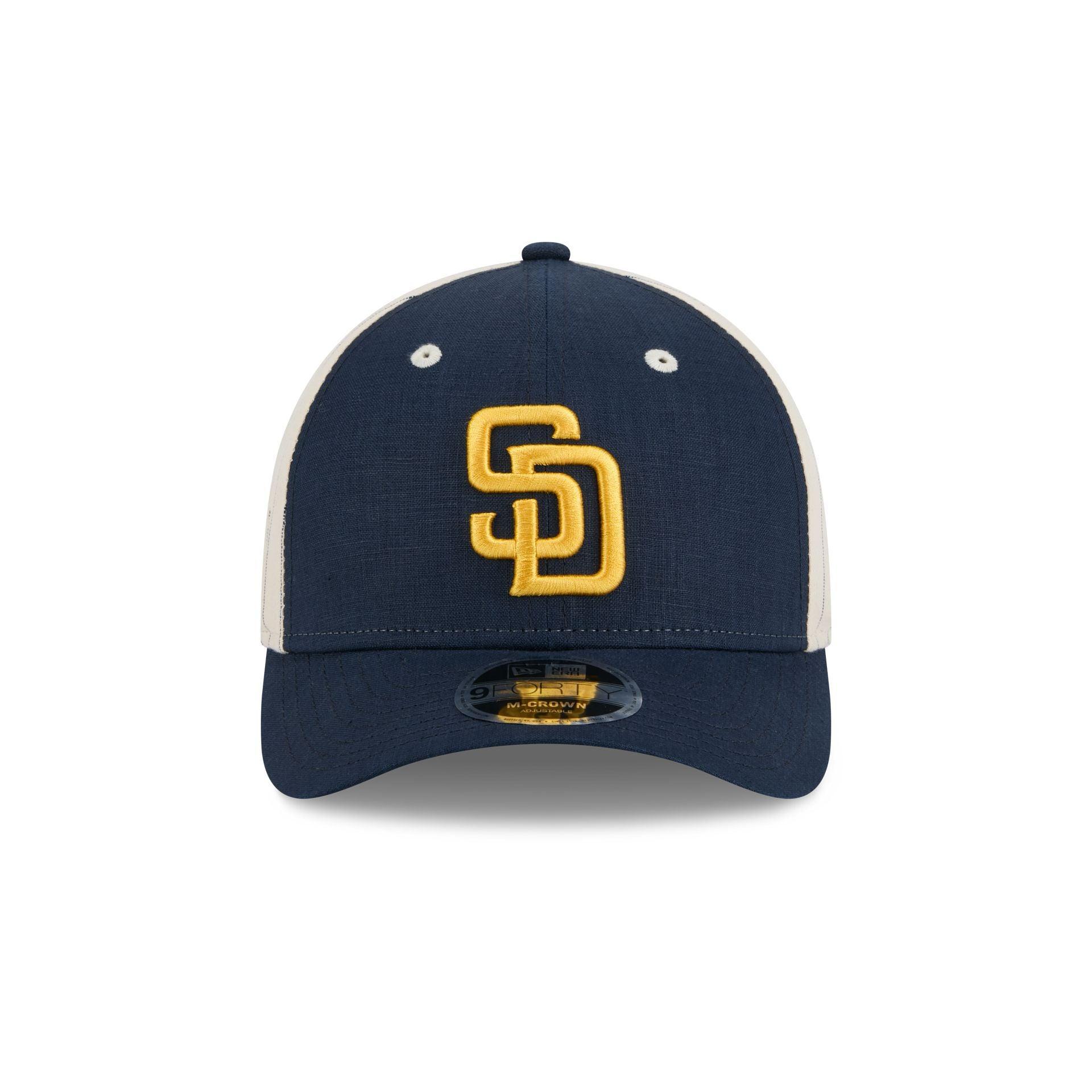 New York Mets Linen 9FORTY M-Crown Snapback Hat Male Product Image