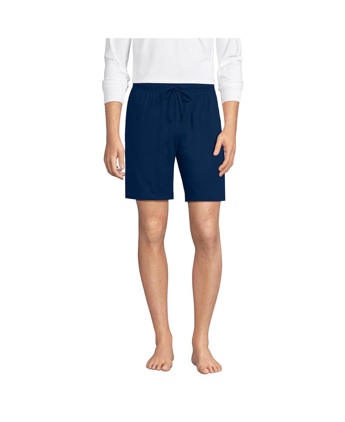 Men's Lands' End Knit Jersey Pajama Shorts, Size: Large, Black Product Image