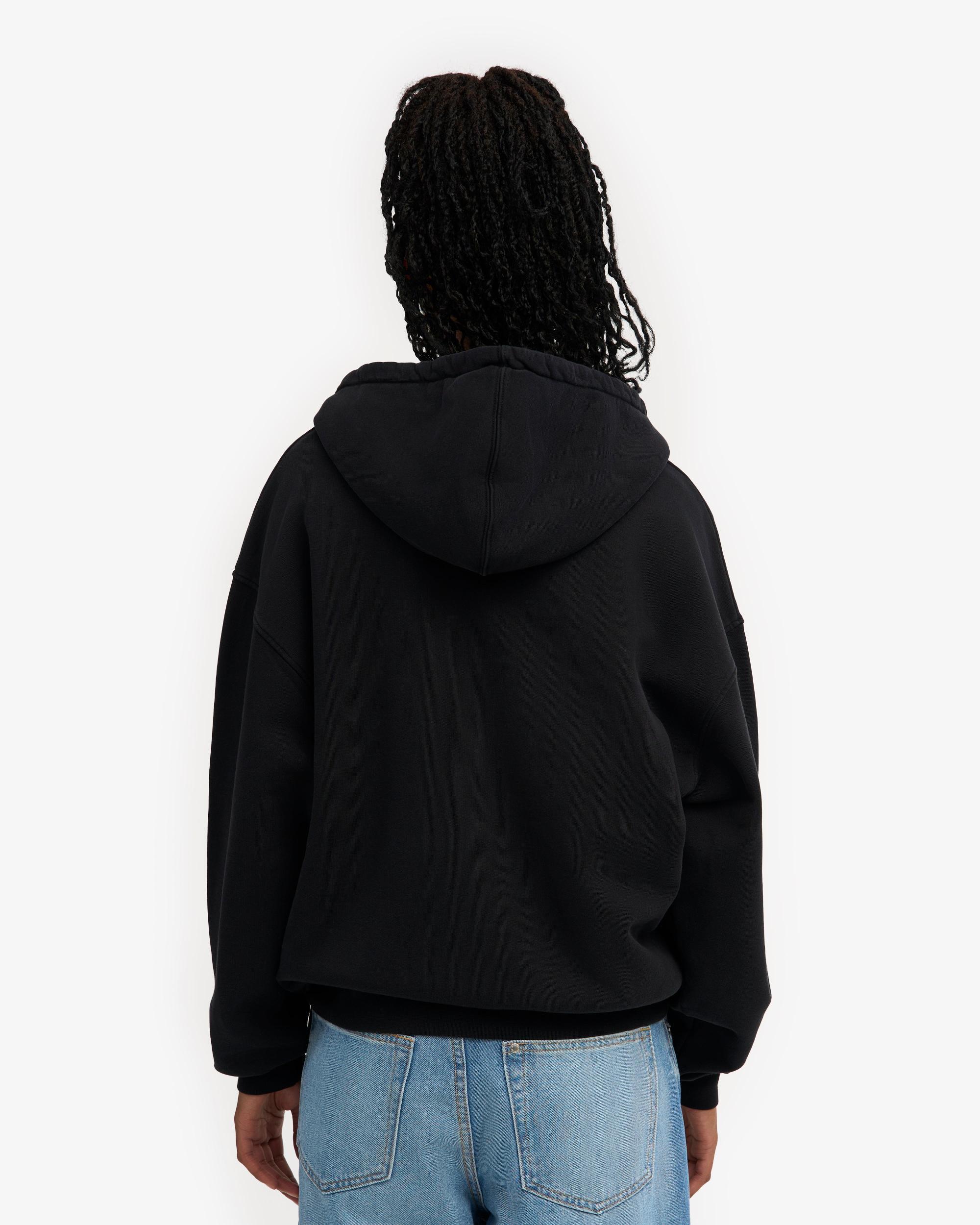 Organic Oversized Zip Hood - Emerald Green Product Image