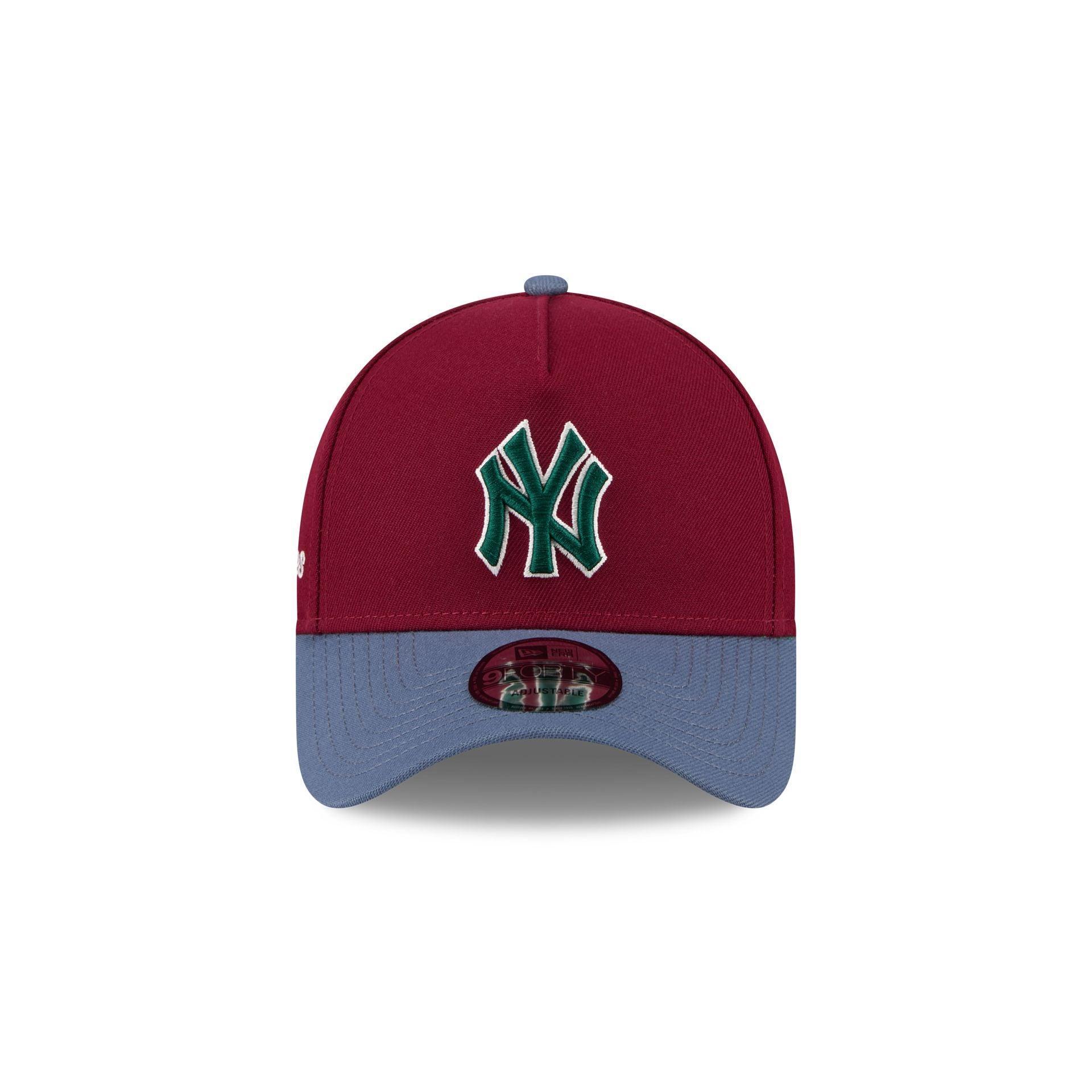 Miami Marlins Moleskin Crown Maroon 9FORTY A-Frame Snapback Hat Male Product Image